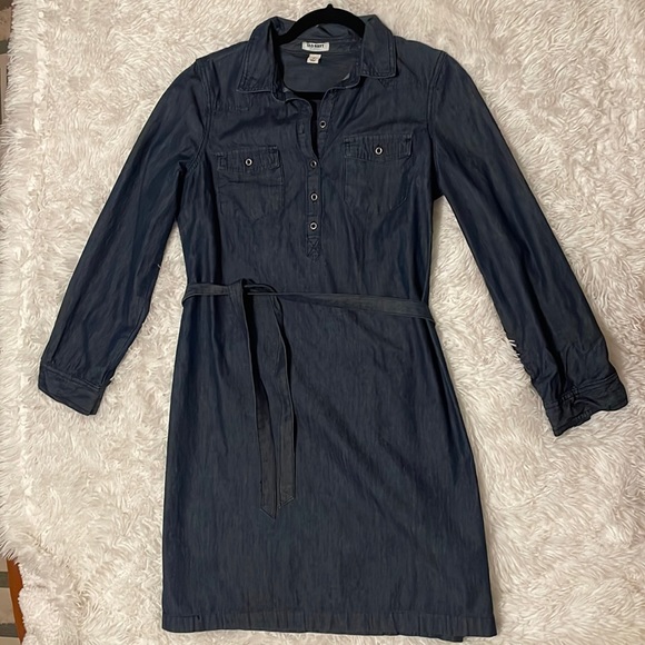 Old Navy Dresses & Skirts - Old Navy Long Sleeve Chambray Jean Denim Dress